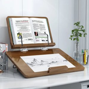 repose livre à 2 niveaux en bambou