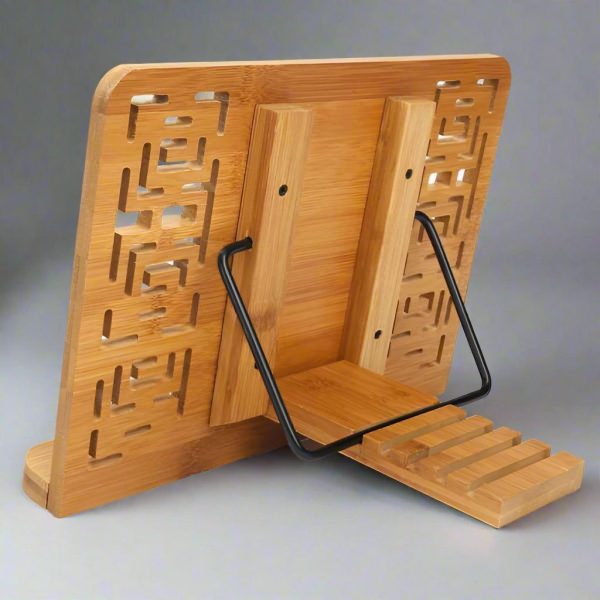 repose livre en bois