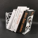 serre-livre élégant en forme de polygone
