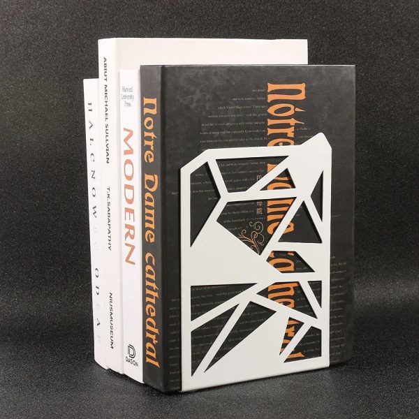 serre-livre en métal polygones irréguliers