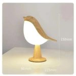 lampe éclairée oiseau design