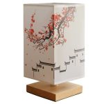 lampe de chevet motifs japonais